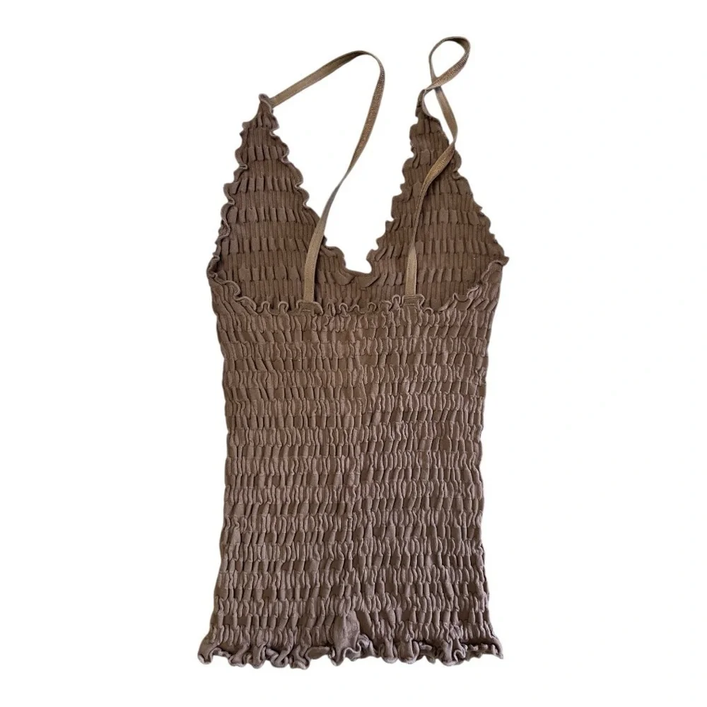 🆕FP Intimates Puckered Textured Tank Top with Voop Neckline - Picture 3 of 5